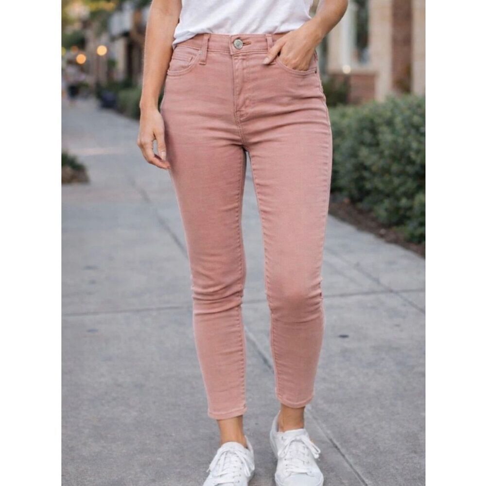 Buffalo David Bitton Dusty Rose Ankle Crop Jeans Woman’s Size 16